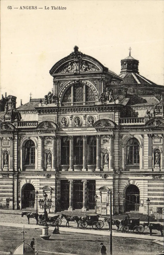 Angers — A Vista do Teatro — LECOMTE & CIE, n° 65 - Frente
