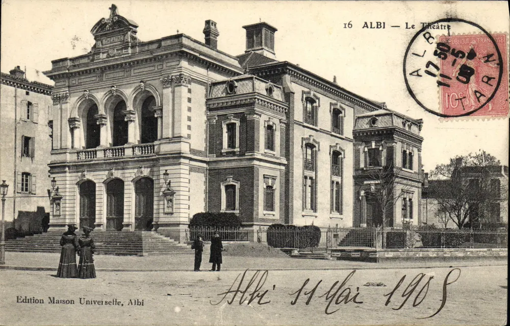Albi — O Teatro — Edição Maison Universelle, Albi - Frente
