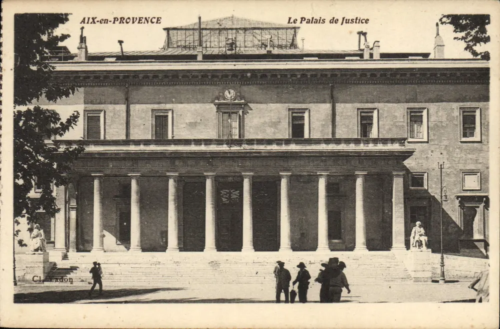 AIX-en-PROVENCE — O Palácio de Justiça — Cl. Vadon - Frente