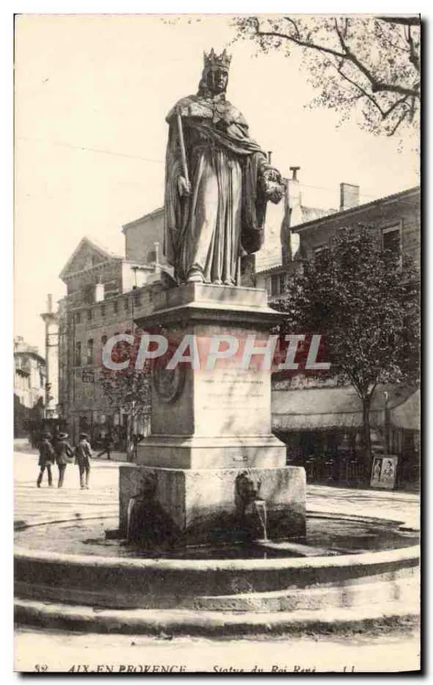 Aix-en-Provence — Estátua do Rei René — Editor Lévy Frères & Cie, n°1 - Frente