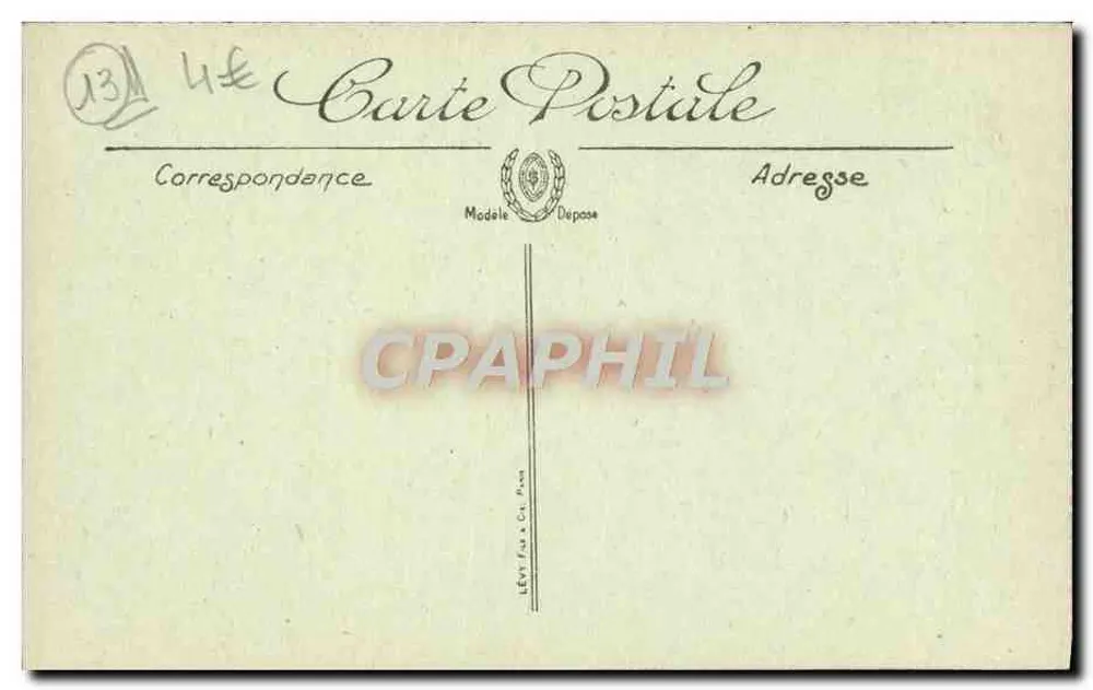 Aix-en-Provence — Estátua do Rei René — Editor Lévy Frères & Cie, n°1 - Verso