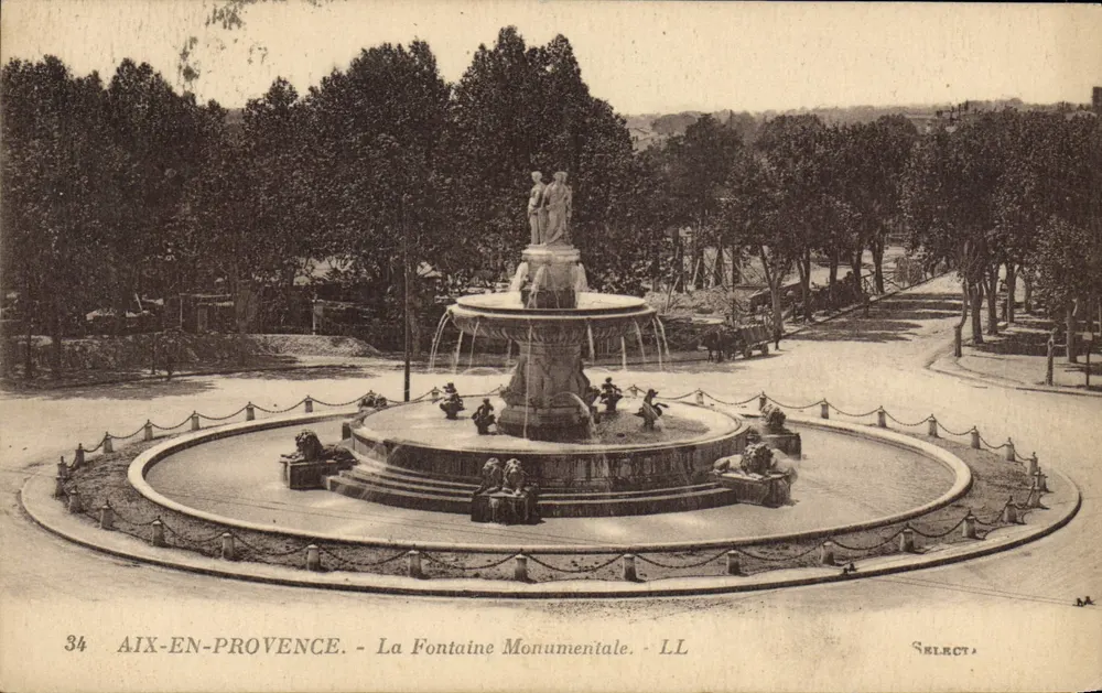 Aix-en-Provence — Die Monumentale Fontaine — SELECT - Vorderseite