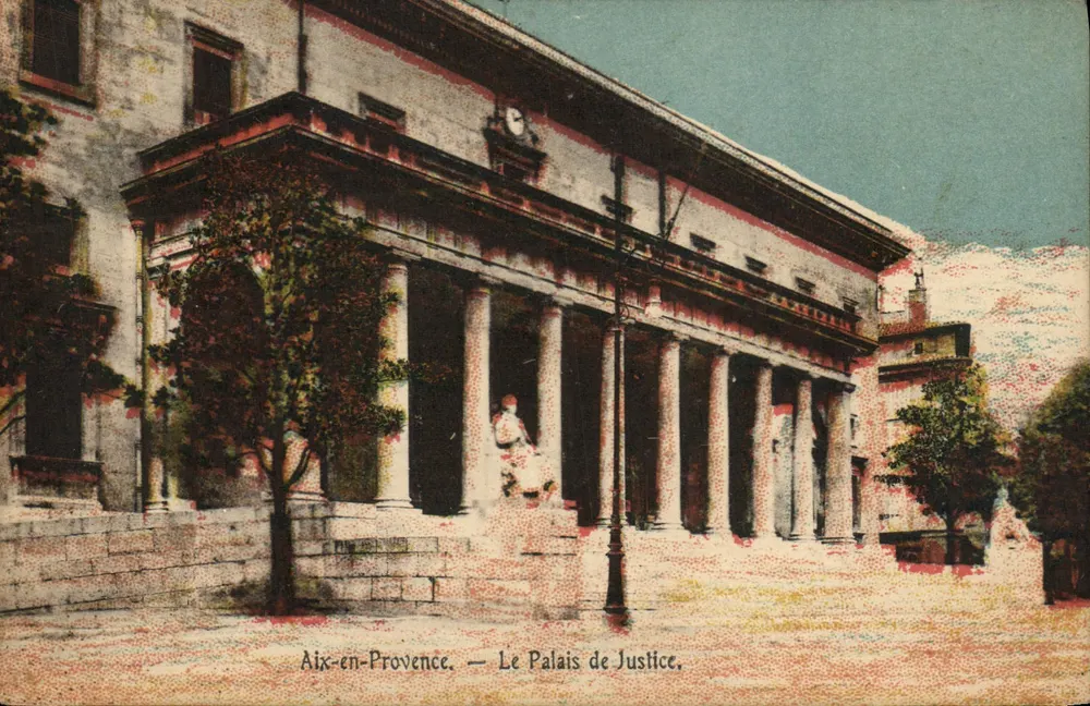 Aix-en-Provence — O Palácio de Justiça. - Frente