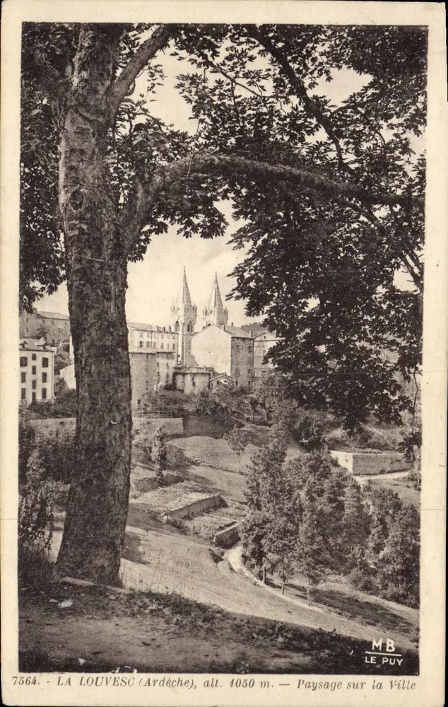 La Louvesc (Ardèche) — Blick auf die Stadt — MB Le Puy, n°7564 - Vorderseite