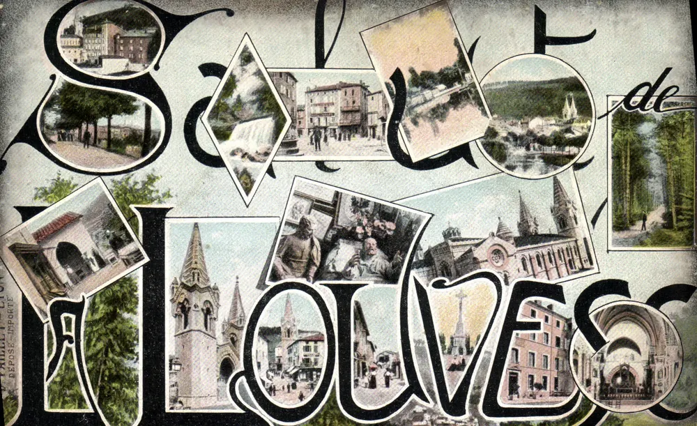 La Louvèze — vista panorâmica — editor L. Millé, Repose-Argente - Frente