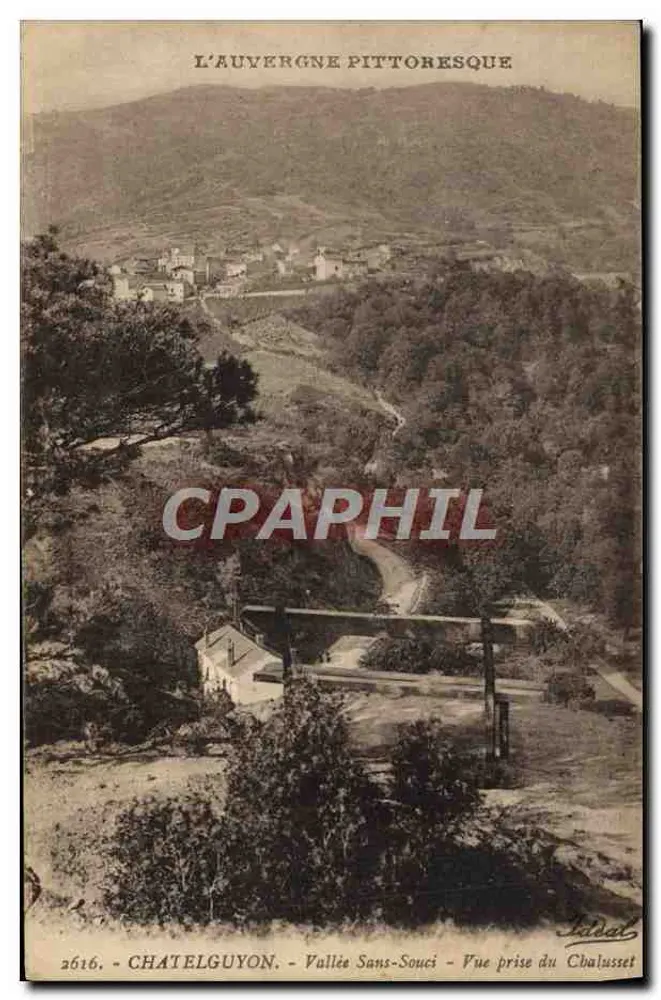 Châtelguyon — Vale Sans-Souci — Vista tirada do Chalussét - Frente