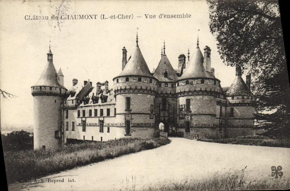 Castelo de GIAUMONT (Loire-et-Cher) — Vista geral — Édit. A.S. Reprod. int. - Frente