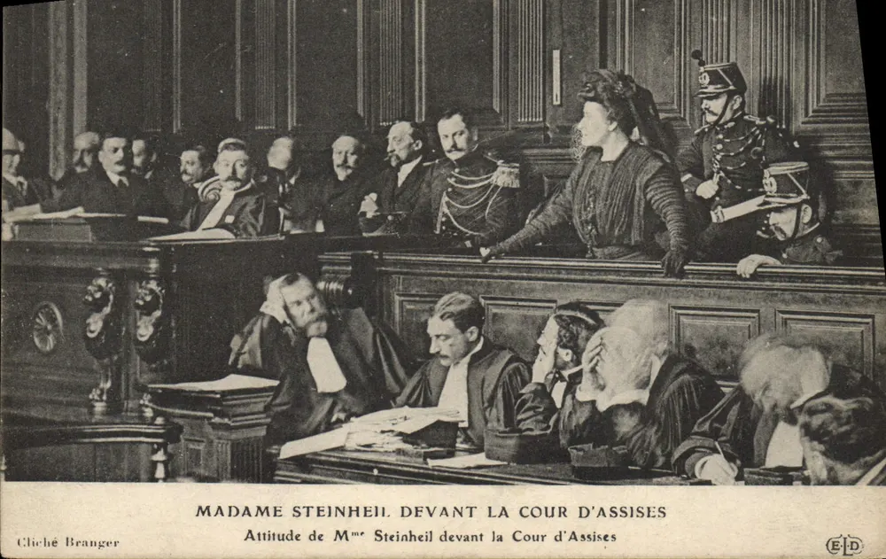 Madame Steinheil vor der Cour d'Assises — Branger-Photographie - Vorderseite