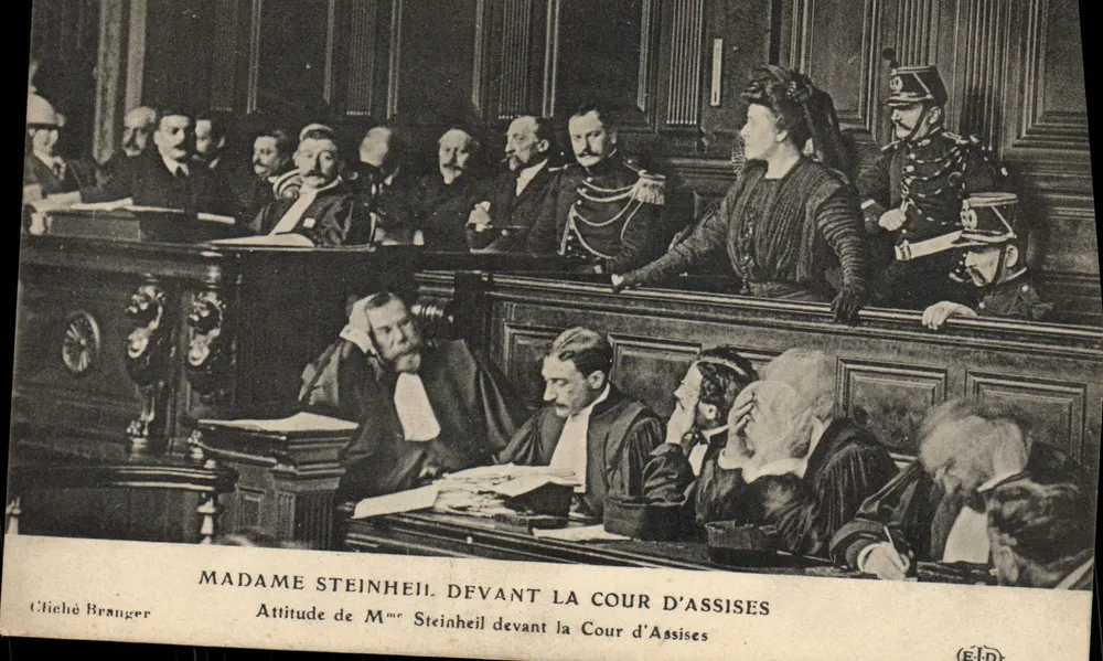 Madame Steinheil vor dem Berufungsgericht — Haltung von Madame Steinheil vor dem Berufungsgericht — Cliché Branger - Vorderseite