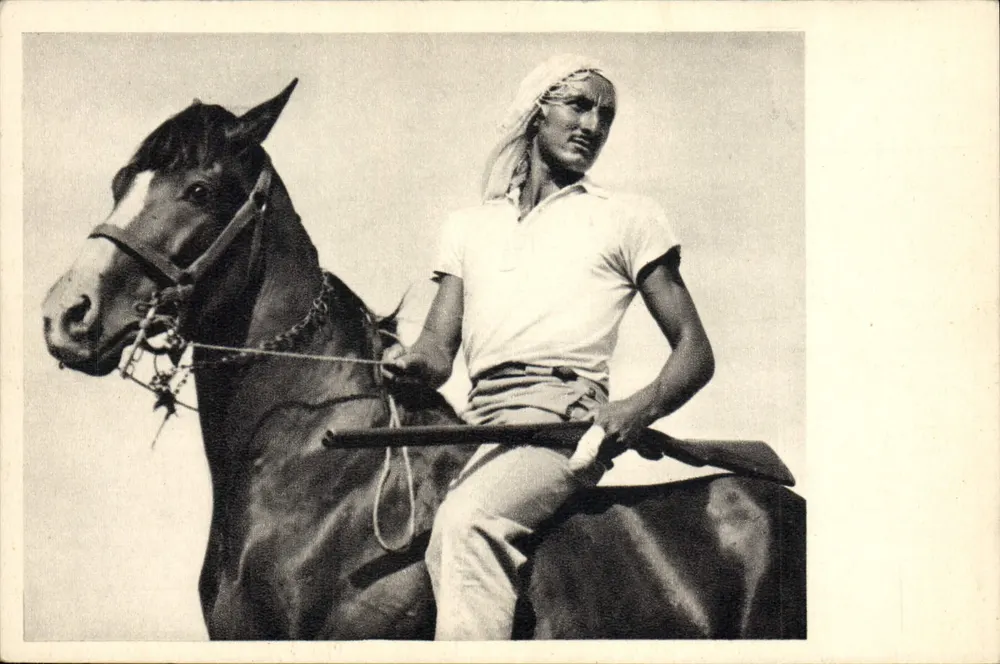 Der Kibbutz-Wächter — Palästina — Foto J. Benor-Kalter, Nr. 318 - Vorderseite