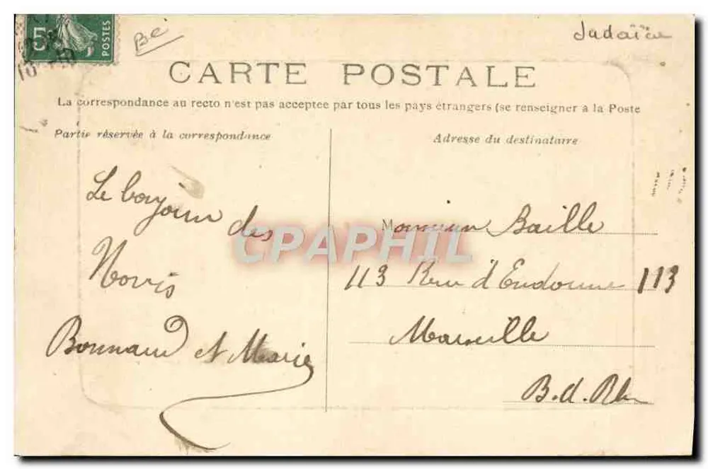 Saint-Maximin (Var) — Das Judenviertel — Edition Louis Agnel, Papier 10 - Rückseite