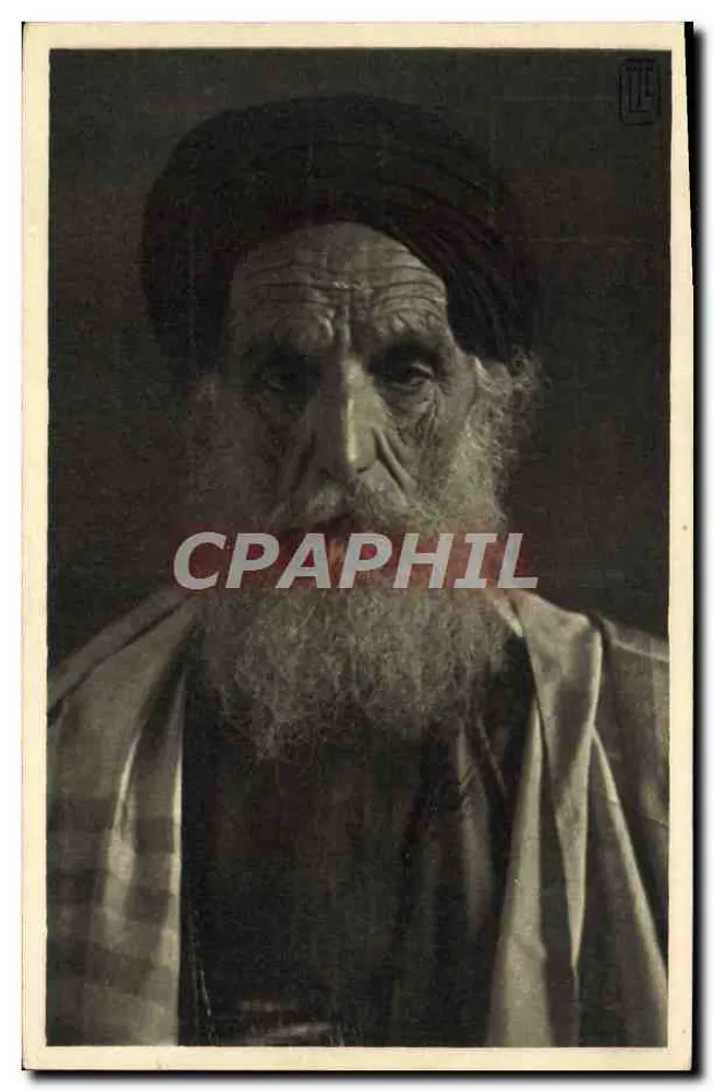 Alter Rabbi — Typen des Orients Serie III Nr. 2535 — Lehner & Landrock phot. Tunis - Vorderseite