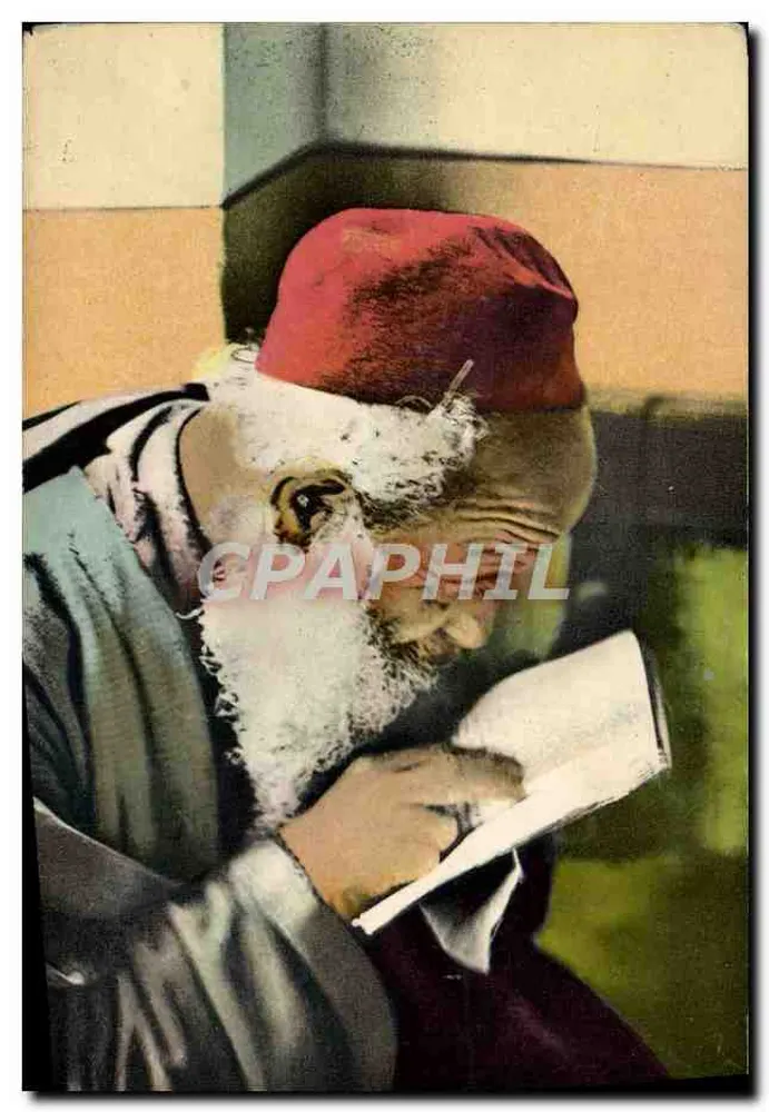 Israelit, der ein heiliges Buch liest — Szenen und Typen — Edition Carnot, Algier - Vorderseite