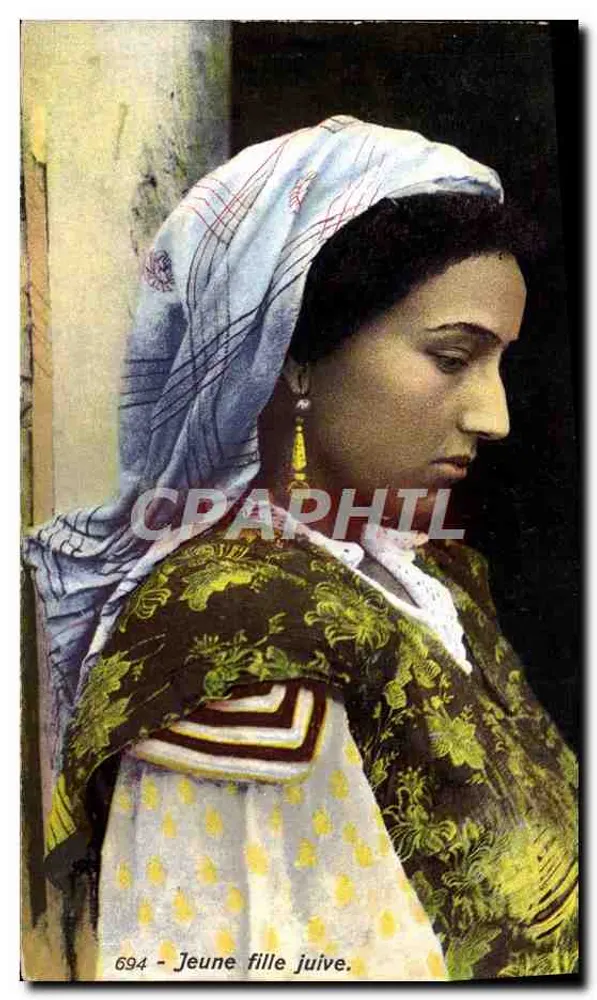 Jüdisches Mädchen — Serie 694 — Lehnhert & Landrock, Tunis - Vorderseite