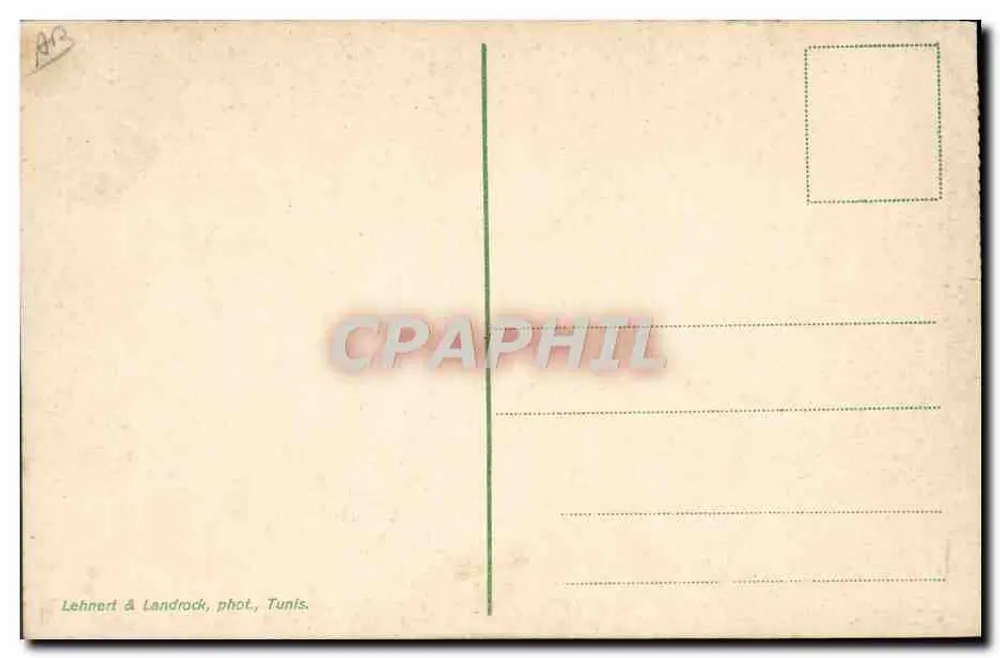 Jüdisches Mädchen — Serie 694 — Lehnhert & Landrock, Tunis - Rückseite