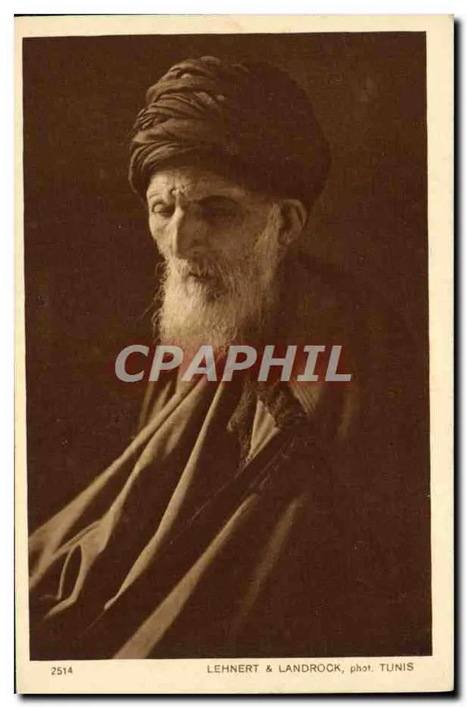 Alter Rabbi — Tunis — LEHNERT & LANDROCK, phot. TUNIS - Vorderseite