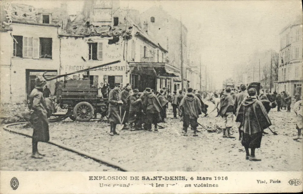 Explosão de Saint-Denis, 6 de Março de 1916 — Visé, Paris - Frente
