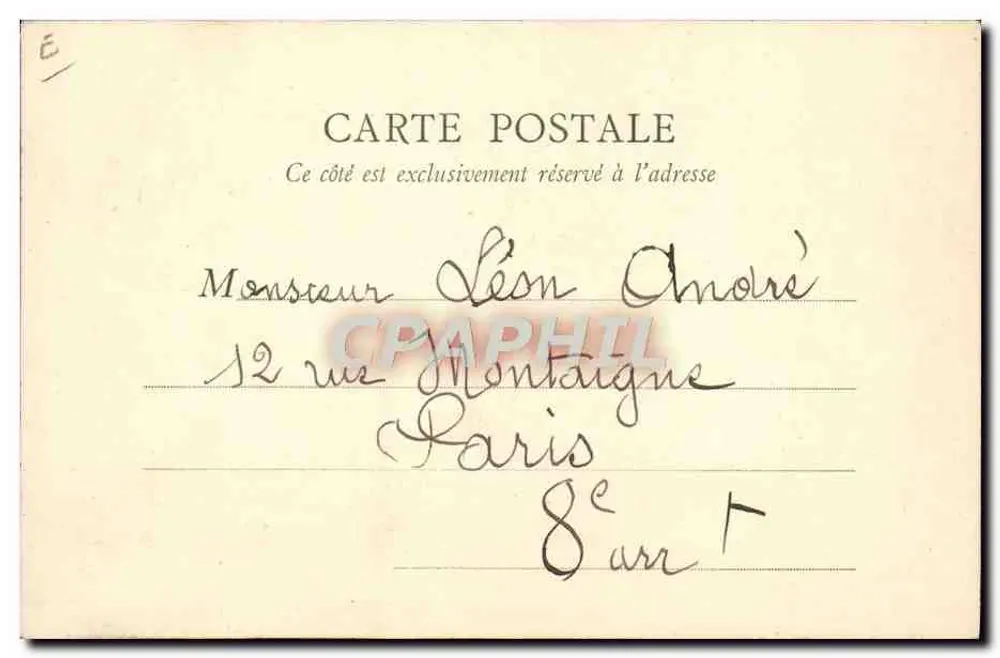 Bouhours, Campeão Normando — B.F., Paris - Verso