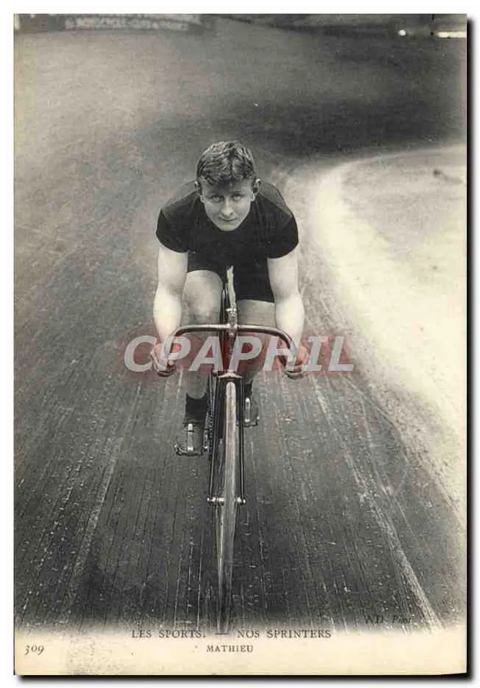 Ciclista na pista — Mathieu — Editor ND. - 309 - Frente