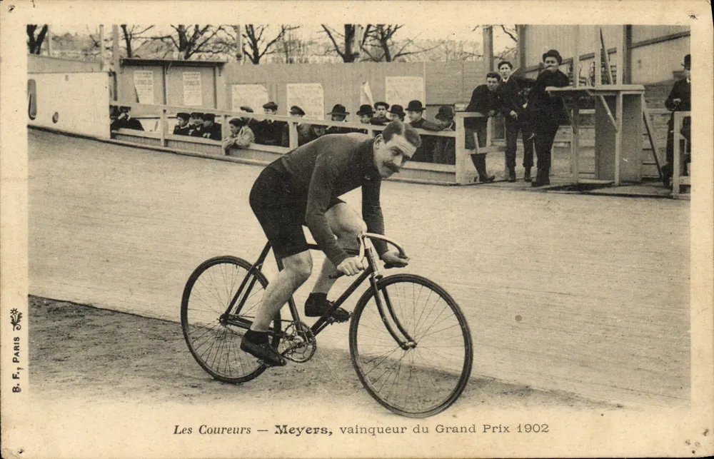 Les Coureurs — Meyers, Sieger des Grand Prix 1902 — B.F. PARIS - Vorderseite