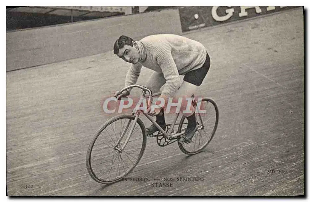 Ciclista na pista — Stasse — ND Phot - Frente