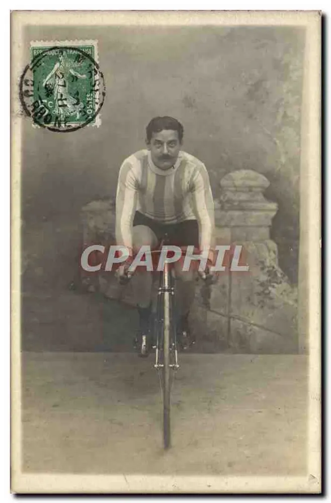 Ciclista — estúdio fotográfico — L. Lorca (Béziers) - Frente