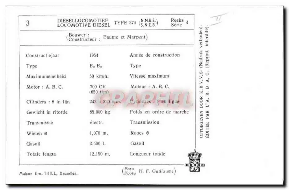 डीज़ल टाइप 270 के लोकोमोटिव — सीरीज़ 4 — एडित द्वारा एल.ए.आर.बी.सी. - पीछे