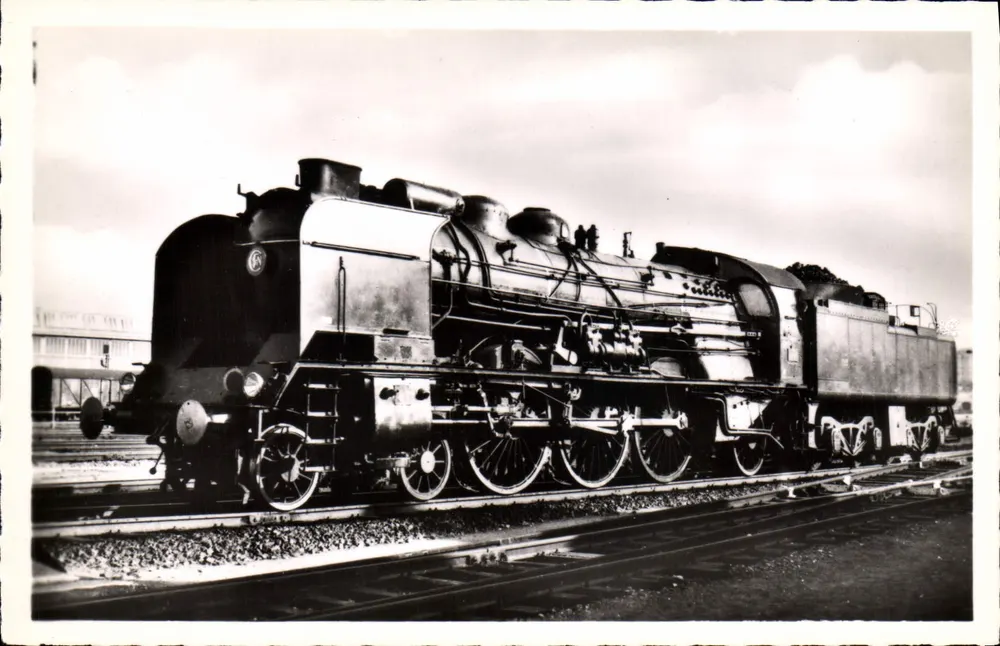 Locomotiva 231 K — S.N.C.F. (Região Leste e Norte) — Edição J. Renoud N° 168 - Frente