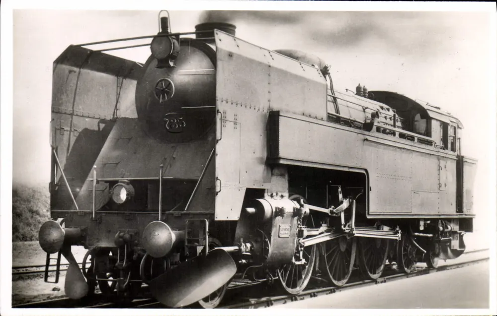 Locomotiva a vapor 'S' — construída em 1928 — Egte Fotografi, n° 646698 - Frente