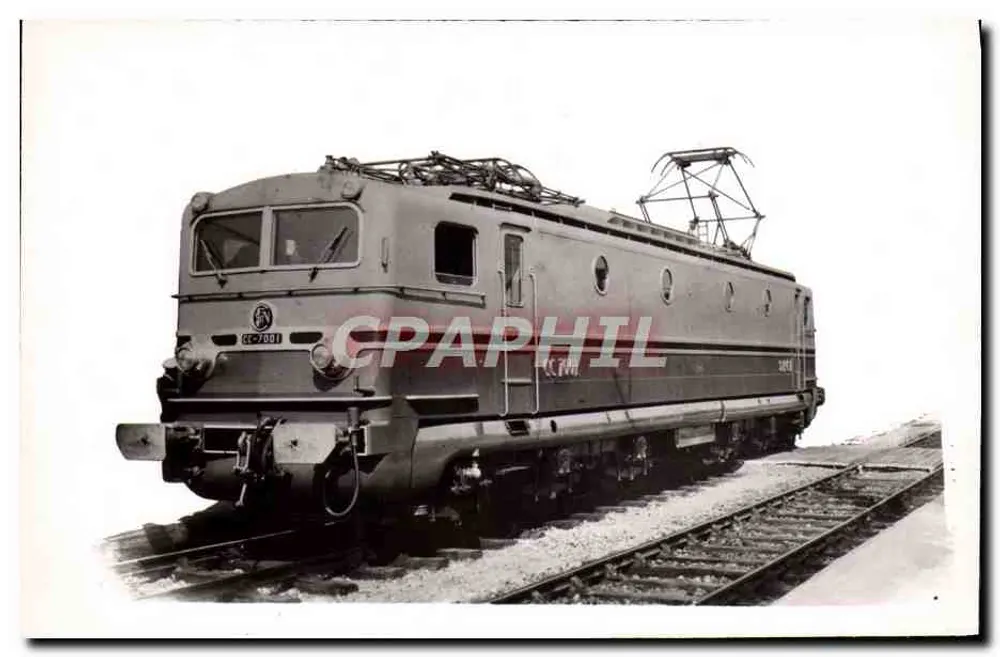Locomotiva elétrica C.C. 7001 — Série C.C. 7000 — S.N.C.F. — Notre Métier 1950 n°27 - Frente