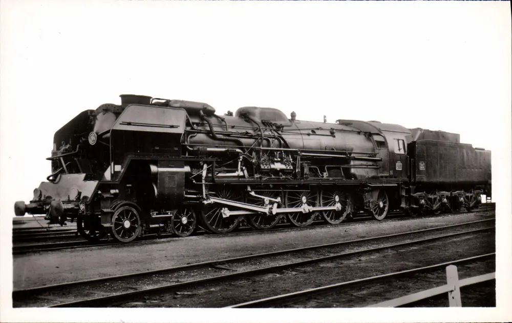Dampflokomotive 241 P Compound mit 4 Zylindern — S.N.C.F., Unser Beruf 1950, Nr. 19 - 1. Serie - Vorderseite