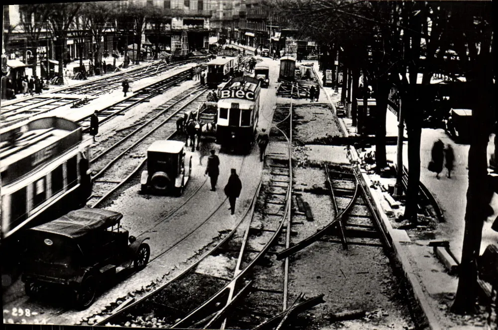 Tramways von Toulouse — Baumaßnahmen (1931) — Gesellschaft der Kommunikationen, Fotomechanischer Druck Larrey, Toulouse - Vorderseite