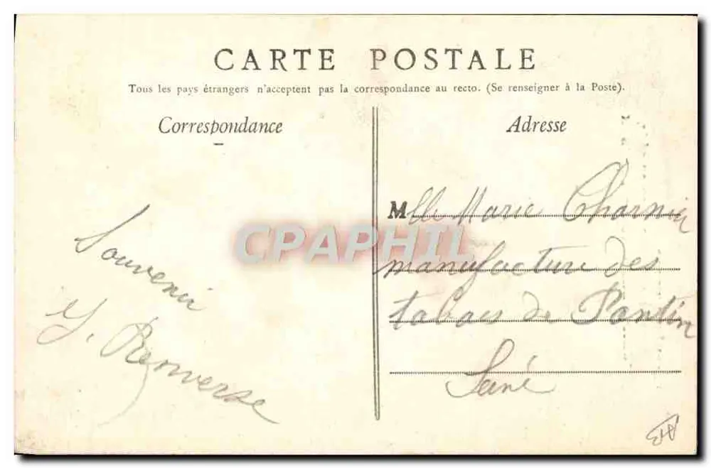 Bade- und Rettungsschwimmer — Boulogne-sur-Mer — Verleger Stévenard, n°77 - Rückseite