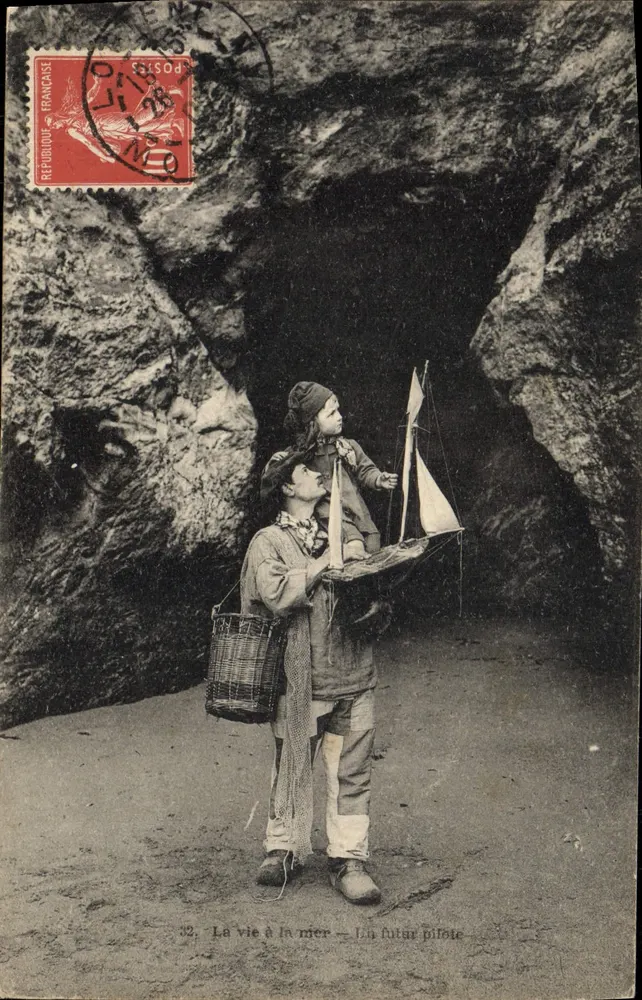 Das Leben am Meer — Zukunftsbild einer pittoresken Insel — unbekannter Verlag, Nr. 32 - Vorderseite