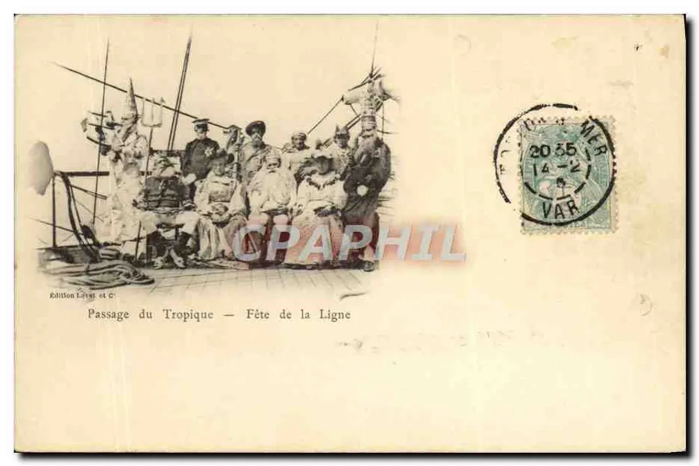 Passage des Tropik — Fête de la Ligne — Edition Léval et C° - Vorderseite