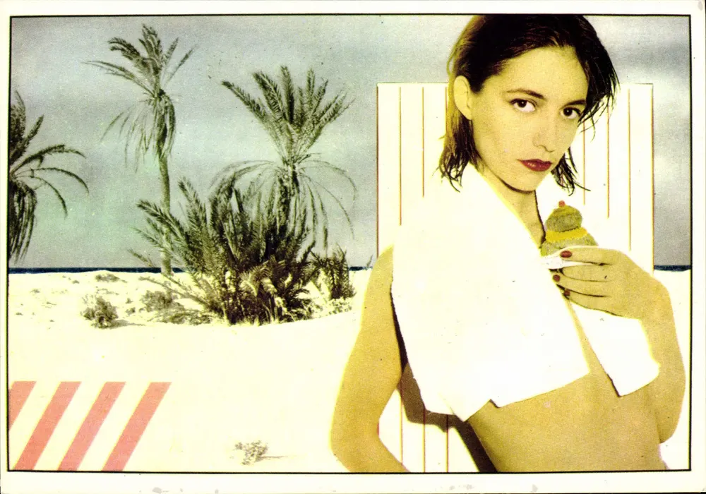 Mulher em praia tropical — com gelo — edição Didier GAILLARD n° H 259 - Frente