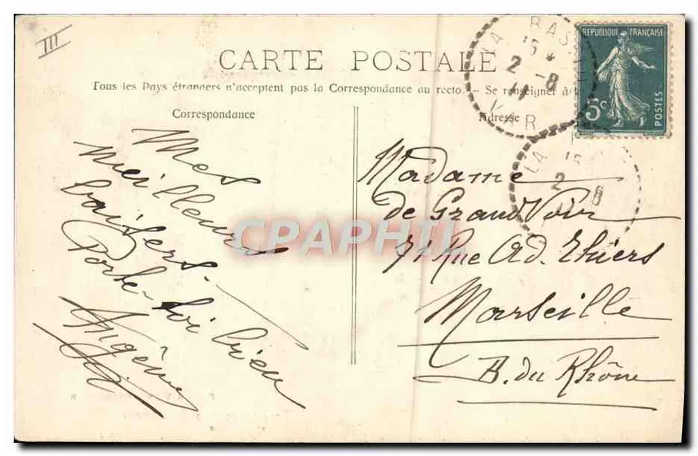Draguignan - Die Gendarmerie — Edition Villy - Rückseite