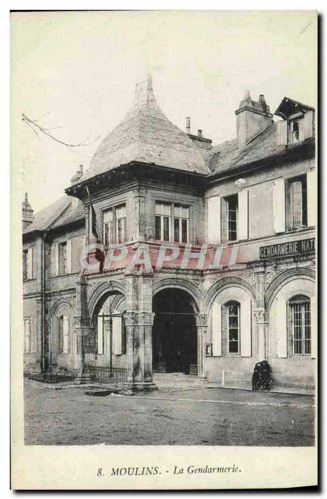 Moulins - Die Gendarmerie - Graphphil, n°8 - Vorderseite