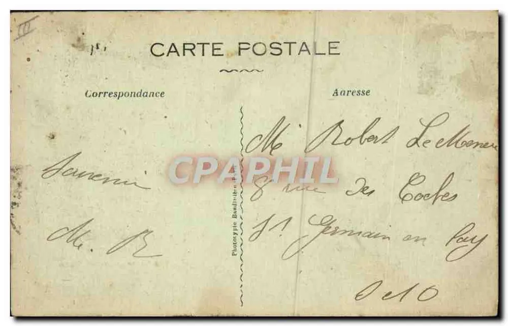 Durch das Morvan — Le Conscri de Bôna — Sammlung Roube - Rückseite