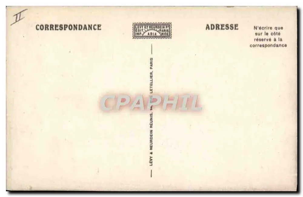 Der Torpedoboot "JAGUAR" — Gemälde von R. Dumont-Duparc — LL. n°24 - Rückseite