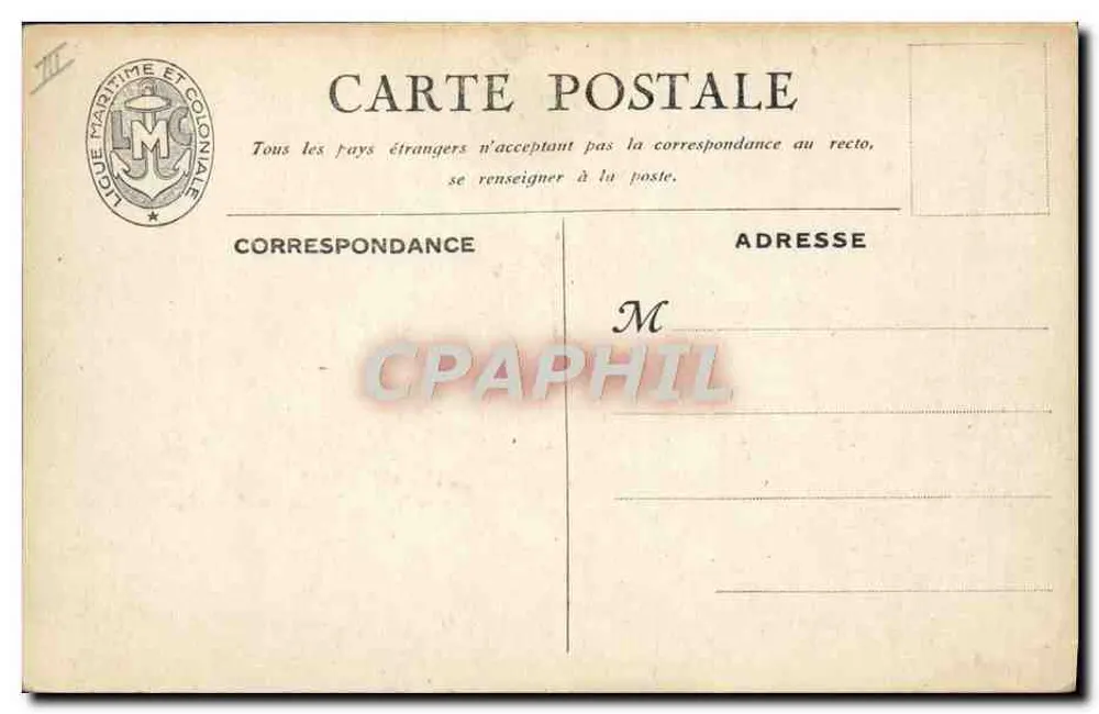O Cruizer "Foch" — Editor E. Chombrédon & Cie, Paris - Verso