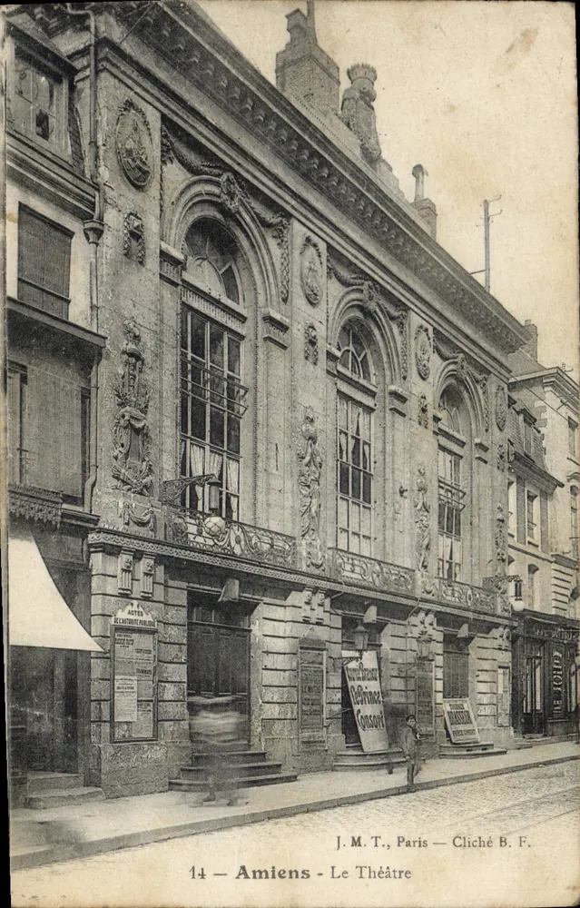 Amiens - O Teatro — J.M.T., Paris — Cliché B.F. — n°14 - Frente