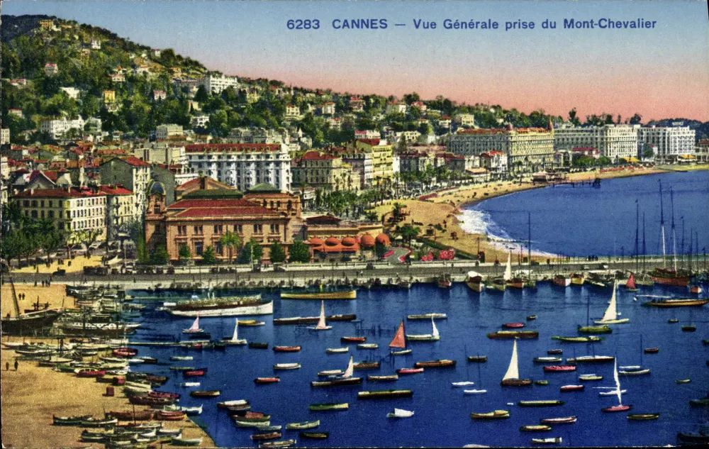 CANNES — Allgemeiner Blick vom Mont-Chevalier — Photochrome A.M. — Nr. 6283 - Vorderseite