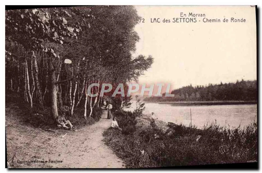 LAC dos SETTONS - Caminho de Ronde — Em Morvan — Dacriel, Editores em Saulieu, n°72 - Frente