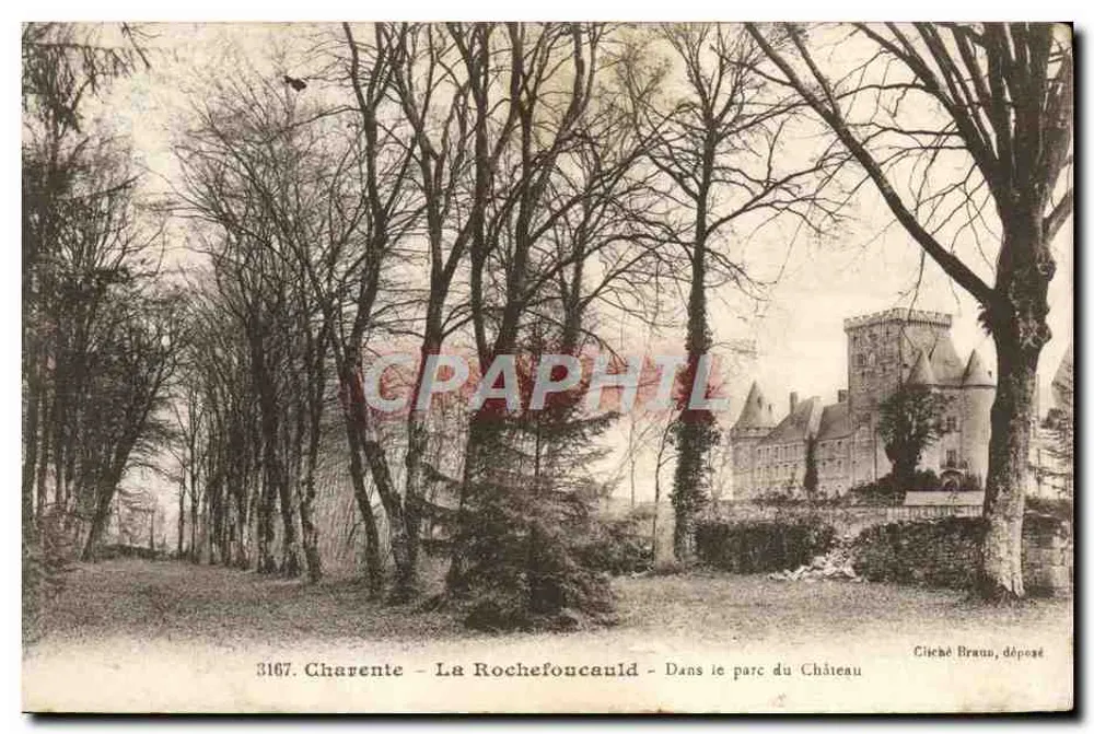 La Rochefoncauld - No parque do Castelo — Cliché Braun, depositado, n° 3167 - Frente