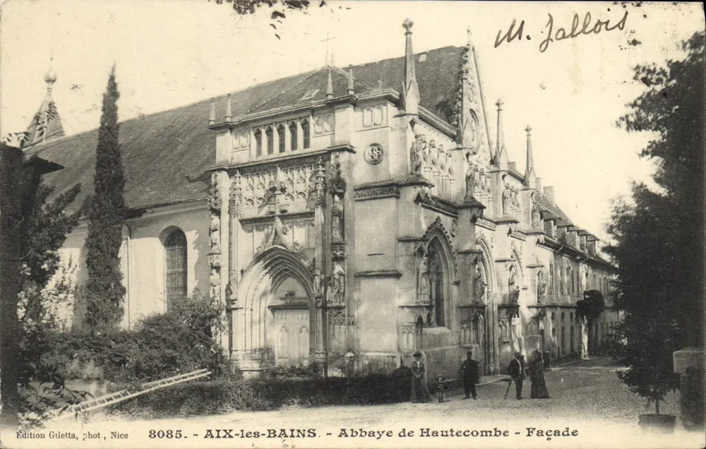 AIX-LES-BAINS - Abadia de Hautecombe - Fachada — Edição Gilettà, Nice, n° 8085 - Frente
