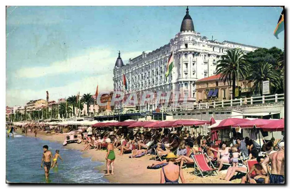 Cannes - Die Strandpromenade und das Carlton — Les éditions eMAR, n°45 - Vorderseite