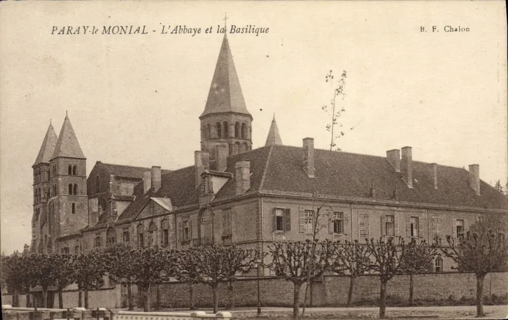 Paray-le-Monial - L'Abbazia e la Basilica — B. F. Chalon - Recto