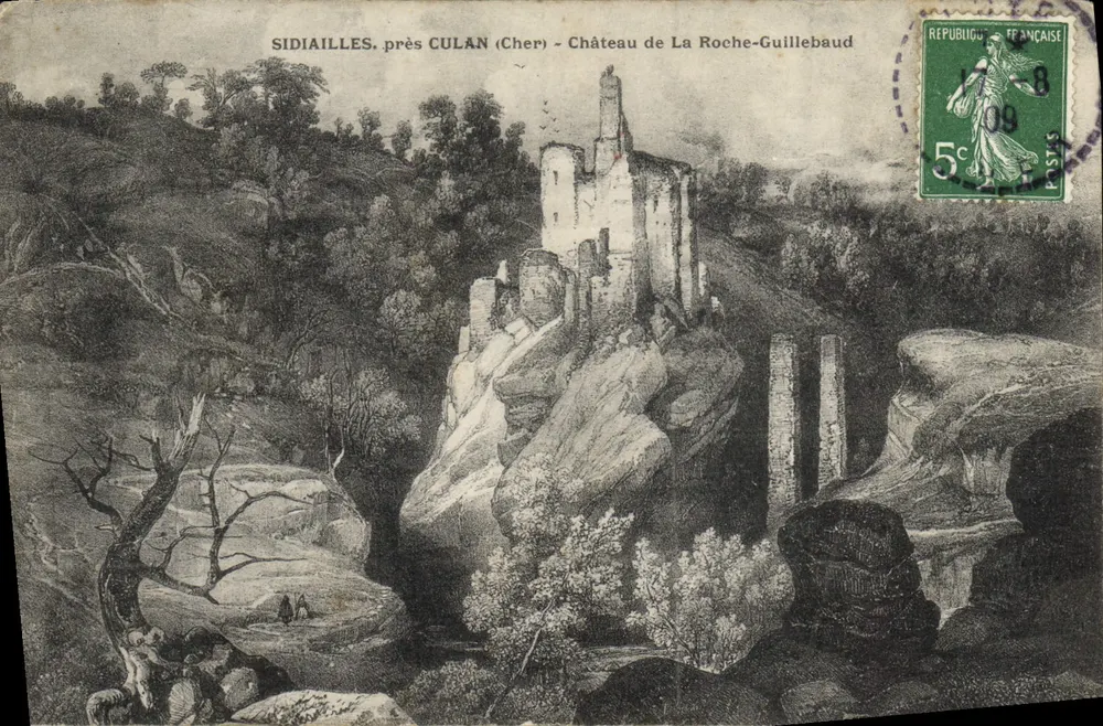 Sidiailles, in der Nähe von Culan (Cher) — Schloss La Roche-Guillebaud — Verlag nicht sichtbar - Vorderseite
