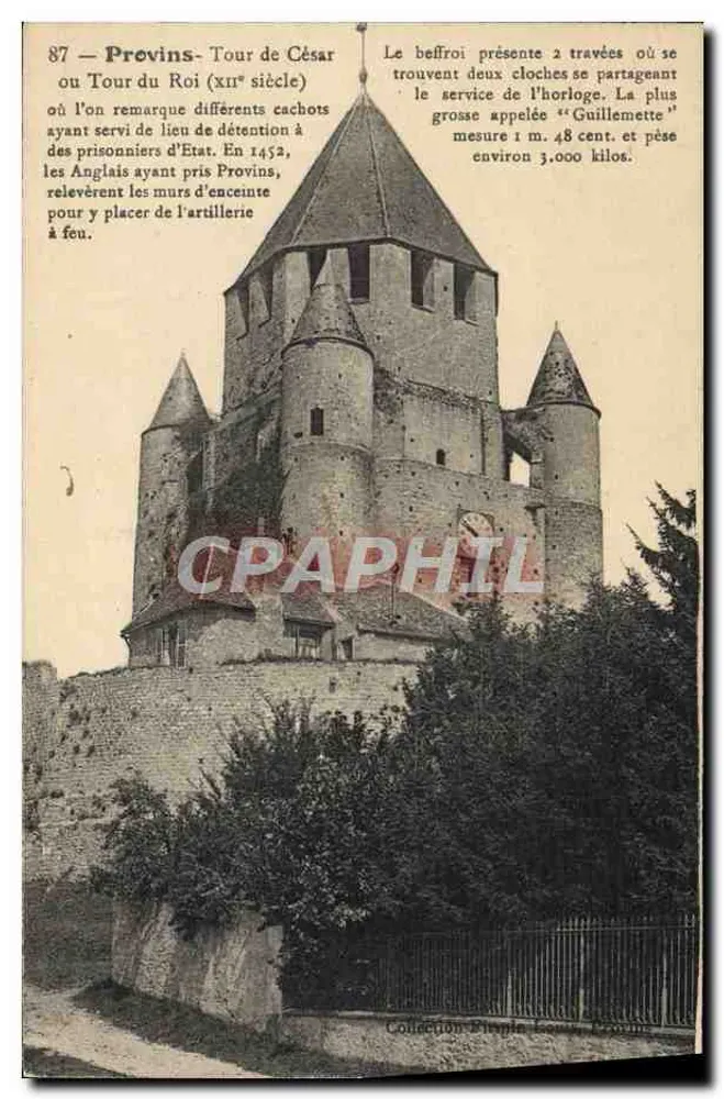 Provins - Torre do Rei (século XII) — editor Coleção Pirella, Provins - Frente